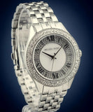 Michael Kors Harlowe Three-Hand Quartz Silver Dial Silver Steel Strap Watch For Women - MK4708 Authentic Buy Shop Now