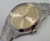 Gucci G Timeless Quartz Gold Dial Silver Steel Strap Watch for Women - YA1265035 Authentic Buy Shop Now