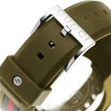 Gucci Sync XXL Quartz Brown Dial Brown Leather Strap Watch For Men - YA137106 Authentic Buy Shop Now