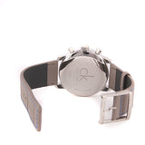 Calvin Klein City Silver Dial Grey Leather Strap Watch for Men - K2G211Q4 Authentic Buy Shop Now