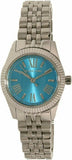 Michael Kors Lexington Quartz Blue Dial Silver Steel Strap Watch For Women - MK3328 Authentic Buy Shop Now