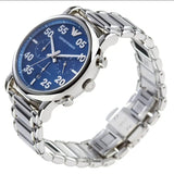 Emporio Armani Luigi Chronograph Blue Dial Silver Steel Strap Watch For Men - AR11132 Authentic Buy Shop Now