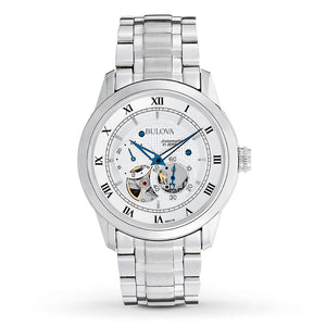 Bulova BVA Series Dual Aperture Silver Dial Silver Steel Strap Watch for Men - 96A118 Authentic Buy Shop Now
