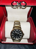 Salvatore Ferragamo F-80 Classic Black Dial Gold Steel Strap Watch for Men - SFHY00821 Authentic Buy Shop Now