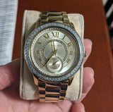 Michael Kors Madelyn Quartz Gold Dial Gold Steel Strap Watch For Women - MK6287 Authentic Buy Shop Now