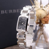Burberry Signature Quartz Black Dial Silver Steel Strap Watch for Women - BU4210 Authentic Buy Shop Now