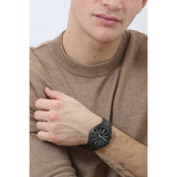 Michael Kors Lennox Chronograph Black Dial Black Steel Strap Watch For Men - MK9146 Authentic Buy Shop Now