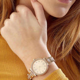 Michael Kors Sofie Quartz Gold Dial Gold Steel Strap Watch For Women - MK3881 Authentic Buy Shop Now