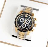 Versace V-Ray Chronograph Black Dial Two Tone Steel Strap Watch For Men - VE2I00421 Authentic Buy Shop Now
