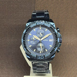 Fossil Bronson Chronograph Blue Dial Blue Steel Strap Watch for Men - FS5916 Authentic Buy Shop Now