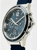 Tommy Hilfiger Eve Chronograph Quartz Blue Dial Blue Rubber Strap Watch For Women - 1782281 Authentic Buy Shop Now
