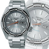 Seiko 5 Sports Special Edition Silver Dial Silver Steel Strap Watch For Men - SRPK09K1 Authentic Buy Shop Now