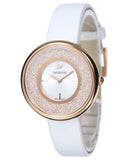 Swarovski Crystalline Pure White Dial White Leather Strap Watch for Women - 5376083 Authentic Buy Shop Now