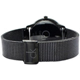Calvin Klein Minimal Black Dial Black Mesh Bracelet Watch for Men - K3M224B1 Authentic Buy Shop Now