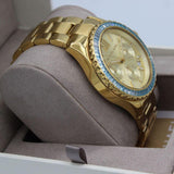 Michael Kors Everest Chronograph Gold Dial Gold Steel Strap Watch For Women - MK7210 Authentic Buy Shop Now