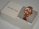 Michael Kors Briar Quartz Rose Gold Dial Rose Gold Steel Strap Watch For Women - MK6465 Authentic Buy Shop Now