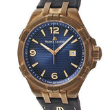 Maurice Lacroix Aikon Date Limited Edition Blue Dial Blue Leather Strap Watch For Men - AI1028-BRZ01-420-1 Authentic Buy Shop Now