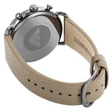 Emporio Armani Aviator Chronograph Quartz Grey Dial Beige Leather Strap Watch For Men - AR11107 Authentic Buy Shop Now