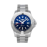 Breitling Avenger Automatic GMT 45 Blue Dial Silver Steel Strap Watch for Men - A32395101C1A1 Authentic Buy Shop Now