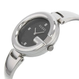 Gucci Guccissima Black Dial Silver Steel Strap Watch For Women - YA134301 Authentic Buy Shop Now