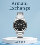 Armani Exchange Nico Analog Black Dial Silver Steel Strap Watch For Men - AX2320 Authentic Buy Shop Now