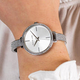 Michael Kors Jaryn Quartz Silver Dial Silver Steel Strap Watch For Women - MK3783 Authentic Buy Shop Now