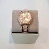 Michael Kors Tibby Chronograph Crystals Rose Gold Dial Rose Gold Steel Strap Watch For Women - MK6826 Authentic Buy Shop Now