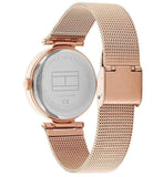 Tommy Hilfiger Lynn Crystals Rose Gold Dial Rose Gold Mesh Strap Watch For Women - 1781868 Authentic Buy Shop Now