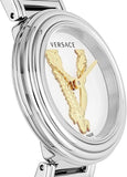 Versace Virtus Quartz White Dial Silver Steel Strap Watch For Women - VET300621 Authentic Buy Shop Now