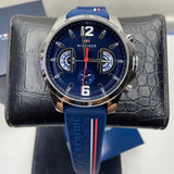 Tommy Hilfiger Decker Blue Dial Blue Rubber Strap Watch for Men - 1791476 Authentic Buy Shop Now