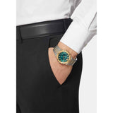 Versace Hellenyium Quartz Green Dial Silver Steel Strap Watch For Men - VEVK00420 Authentic Buy Shop Now