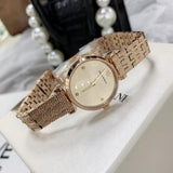 Emporio Armani Gianni T Bar Quartz Rose Gold Dial Rose Gold Steel Strap Watch For Women - AR11342 Authentic Buy Shop Now