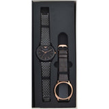 Emporio Armani Interchangeable Black Dial Black Steel Strap Watch For Men - AR80021 Authentic Buy Shop Now