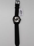 Michael Kors Janelle Quartz Silver Dial Black Rubber Strap Watch For Women - MK7138 Authentic Buy Shop Now