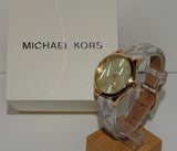 Michael Kors Jaycie Quartz Gold Dial White Leather Strap Watch for Women - MK2861 Authentic Buy Shop Now