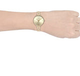 Michael Kors Charley Three-Hand Quartz Gold Dial Gold Steel Strap Watch for Women - MK4399 Authentic Buy Shop Now