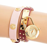 Versace Medusa Lock Icon Gold Dial Red Leather Strap Watch for Women - VEDW00319 Authentic Buy Shop Now