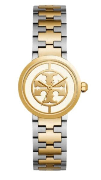 Tory Burch Reva Gold Dial Two Tone Steel Strap Watch for Women - TBW4016 Authentic Buy Shop Now