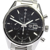 Tag Heuer Carrera Automatic Chronograph Black Dial Silver Steel Strap Watch for Men - CBK2110.BA0715 Authentic Buy Shop Now