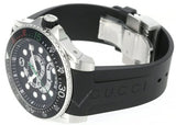 Gucci Dive Quartz Kingsnake Black Dial Black Rubber Strap Watch For Men - YA136217 Authentic Buy Shop Now