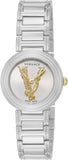 Versace Virtus Quartz White Dial Silver Steel Strap Watch For Women - VET300621 Authentic Buy Shop Now