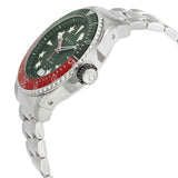 Gucci Dive Quartz Green Dial Silver Steel Strap Watch For Men - YA136222 Authentic Buy Shop Now