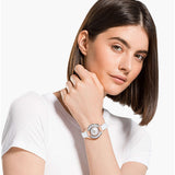 Swarovski Crystalline Pure White Dial White Leather Strap Watch for Women - 5275046 Authentic Buy Shop Now
