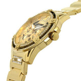 Guess Queen Quartz Gold Dial Gold Steel Strap Watch For Men - GW0497G2 Authentic Buy Shop Now