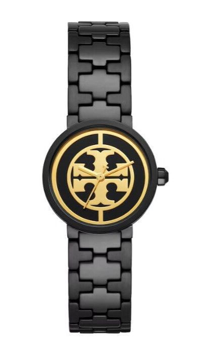 Tory Burch Reva Black Dial Black Steel Strap Watch for Women - TBW4038 Authentic Buy Shop Now
