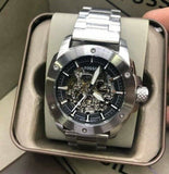 Fossil Modern Machine Automatic Silver Dial Silver Steel Strap Watch for Men - ME3081 Authentic Buy Shop Now