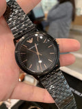 Emporio Armani Interchangeable Black Dial Black Steel Strap Watch For Men - AR80021 Authentic Buy Shop Now