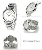 Emporio Armani Classic Luigi Quartz Silver Dial Silver Steel Strap Watch For Men - AR1854 Authentic Buy Shop Now