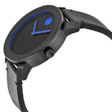 Movado Bold TR90 Black Dial Black Leather Strap Watch For Men - 3600307 Authentic Buy Shop Now
