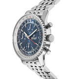 Breitling Navitimer Heritage Special Edition Blue Dial Silver Steel Strap Mens Watch - A1332412/C942 Authentic Buy Shop Now